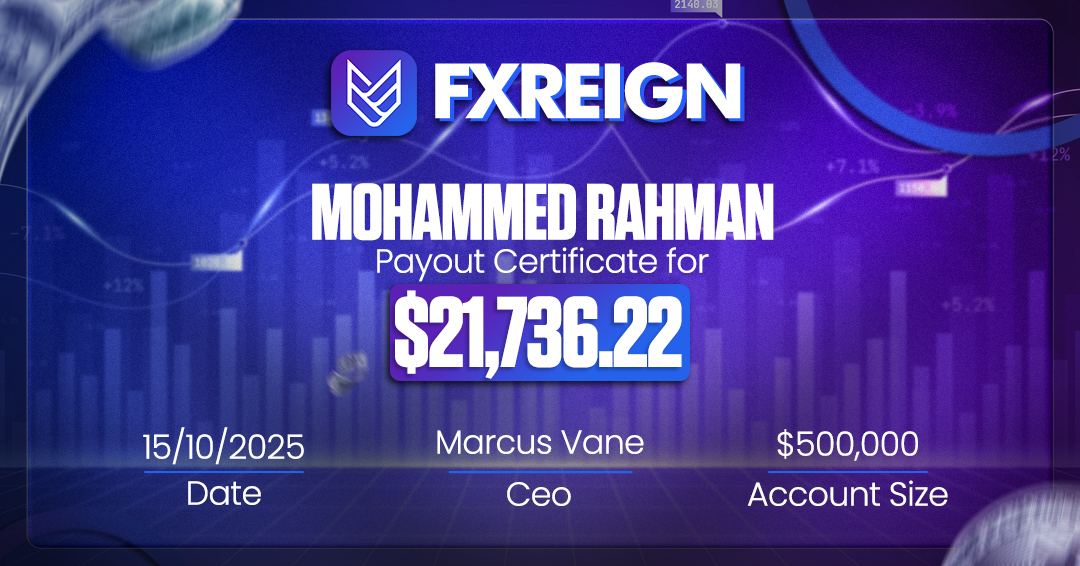 Mohammed Rahman payout certificate